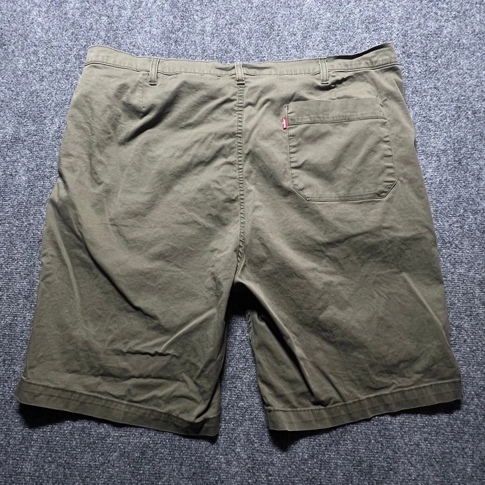 Levis Mens Cargo Shorts Olive Green Utility Casual Cotton 40 Waist